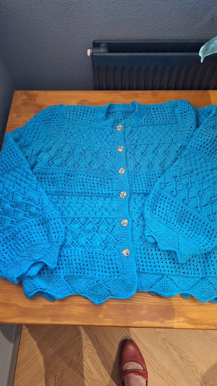 Handgebreid vest (maat 40/42) - Steun Nepal, Ophalen of Verzenden