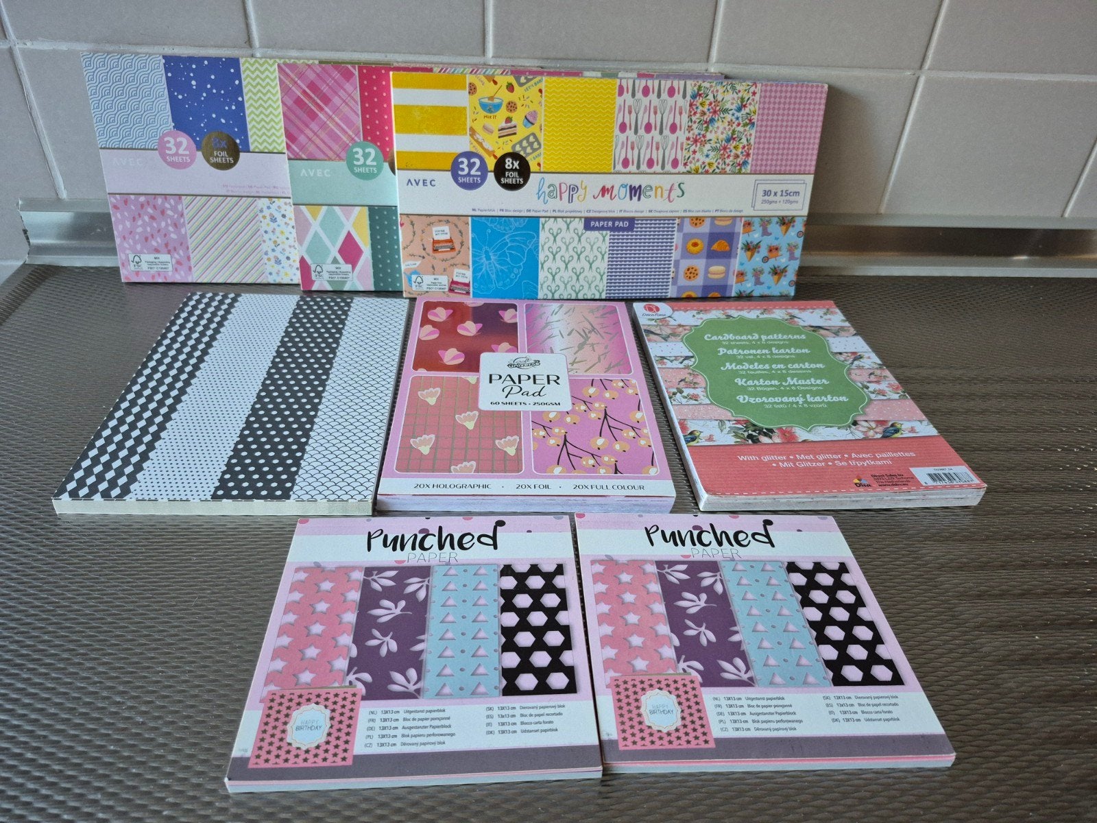 SET VAN 8 PAPERPADS NIEUW, Ophalen, Nieuw, Overige thema's, Overige typen