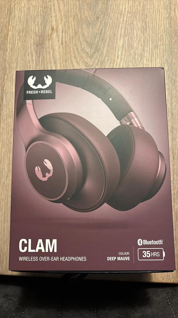 Clam fresh + rebel bluetooth koptelefoon als nieuw, Ophalen, Zo goed als nieuw, Overige merken, Bluetooth