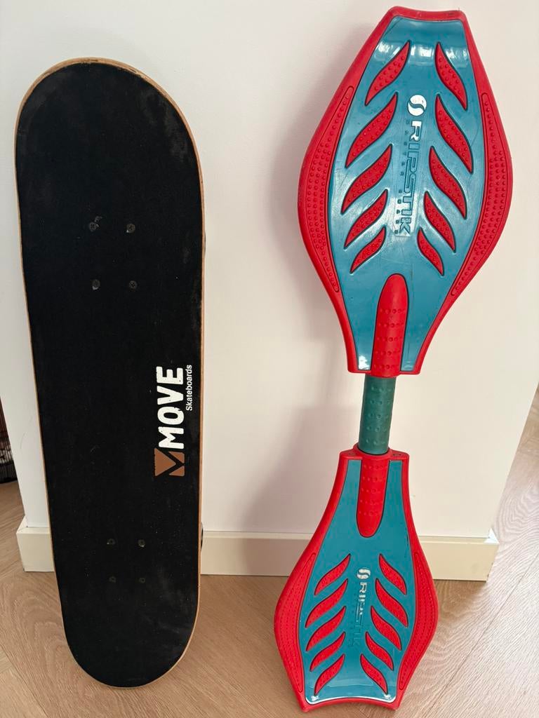 Skateboard en waveboard samen voor 10,-, Sport en Fitness, Skateboarden, Ophalen, Gebruikt
