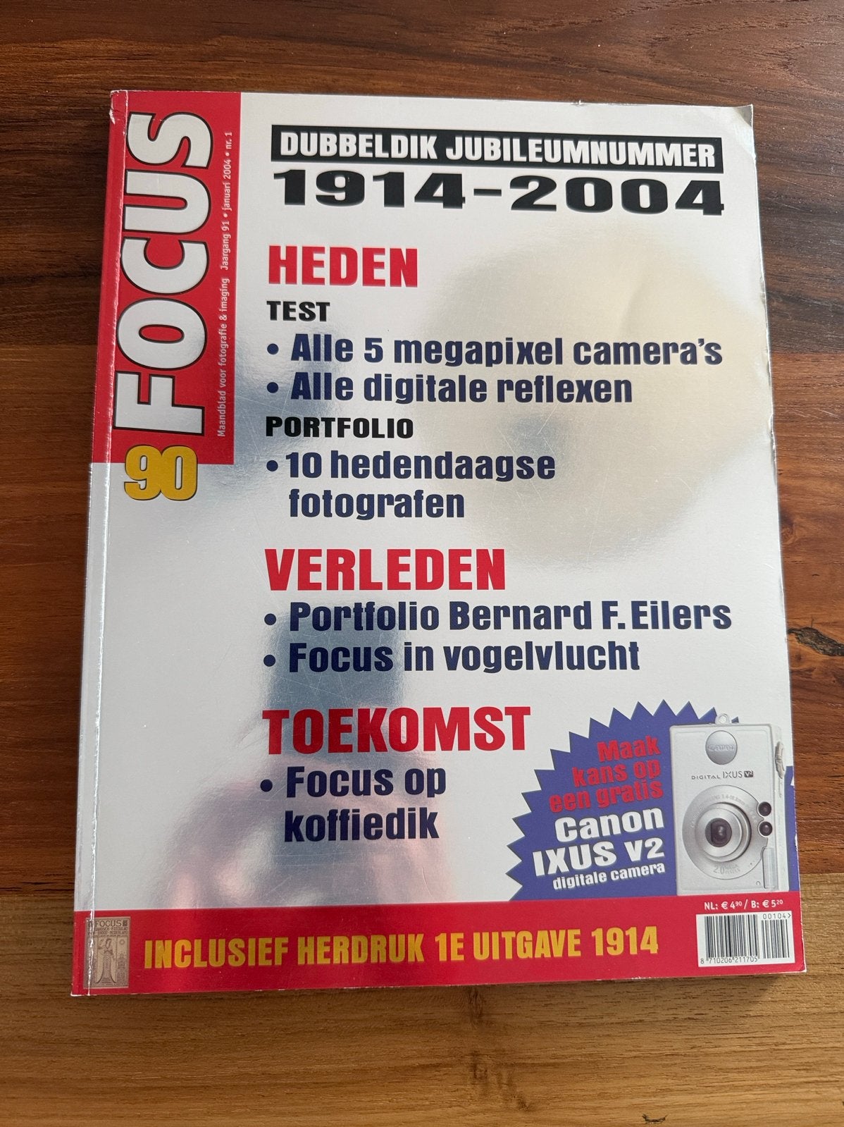 Focus Jubileumnummer 1914-2004 - Fotografie Magazine, Ophalen of Verzenden, Gelezen, Fotografie algemeen