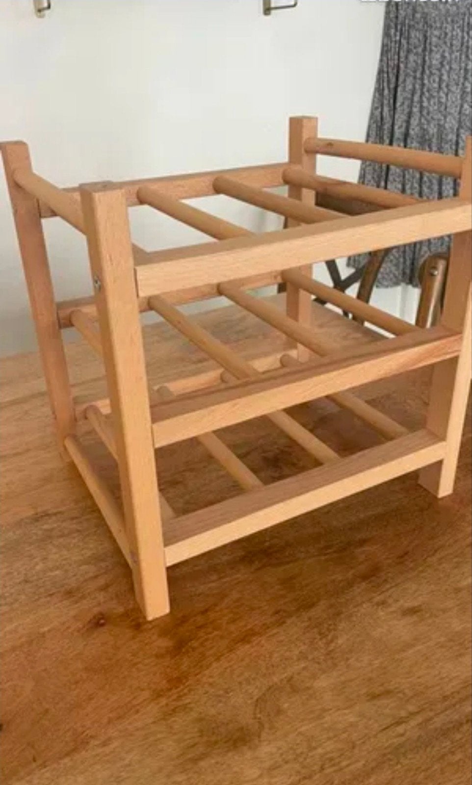 Ikea Hutten wijnrek massief hout, Huis en Inrichting, Woonaccessoires | Wijnrekken, Ophalen, 5 tot 15 flessen, Zo goed als nieuw