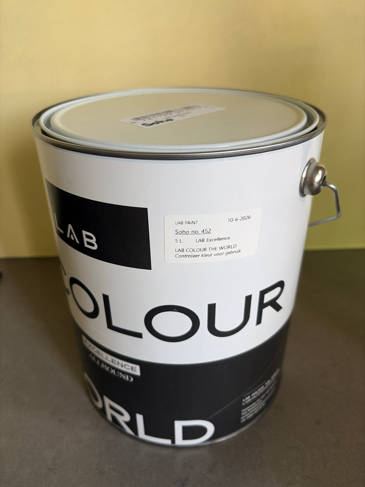 LAB Paint Soho (Taupe) - 5L LAB Excellence Verf, Ophalen, Overige kleuren, Nieuw, Verf