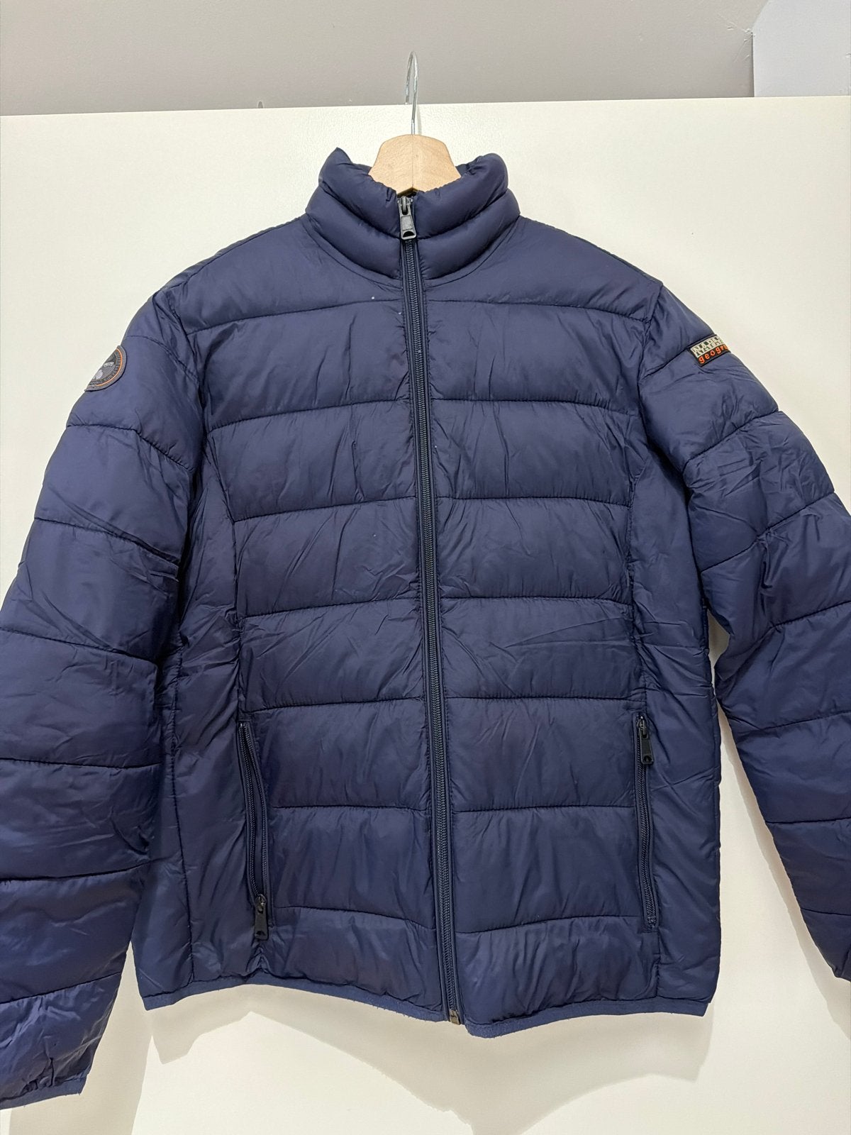 Napapijri jas dons maat 164, Ophalen of Verzenden, Gedragen, Maat 38/40 (M), Blauw