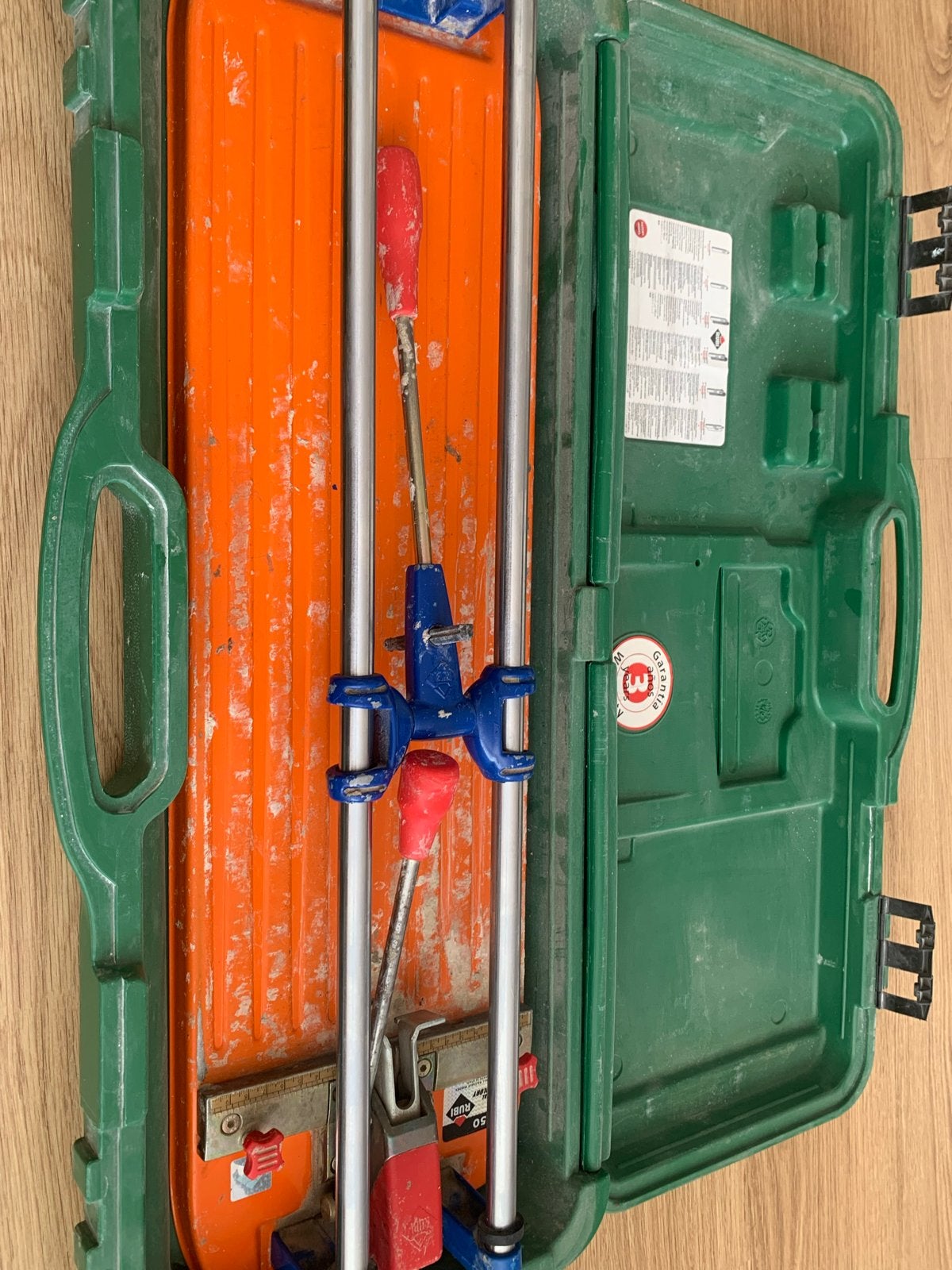 Rubi TS-50 Tegelsnijder in Koffer - Gebruikt, Ophalen of Verzenden, Gebruikt, Snijgereedschap, Rubi