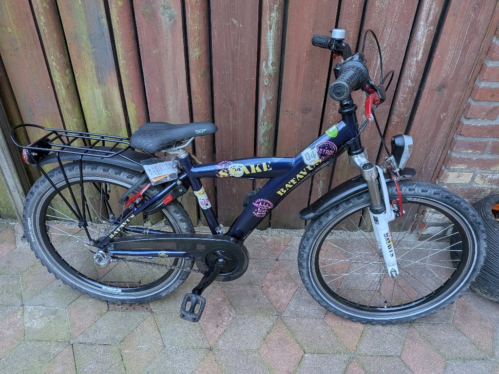 2X 22# Batavus Snake 3V & Loekie Xplorer, Ophalen, Terugtraprem, 22 inch, Gebruikt
