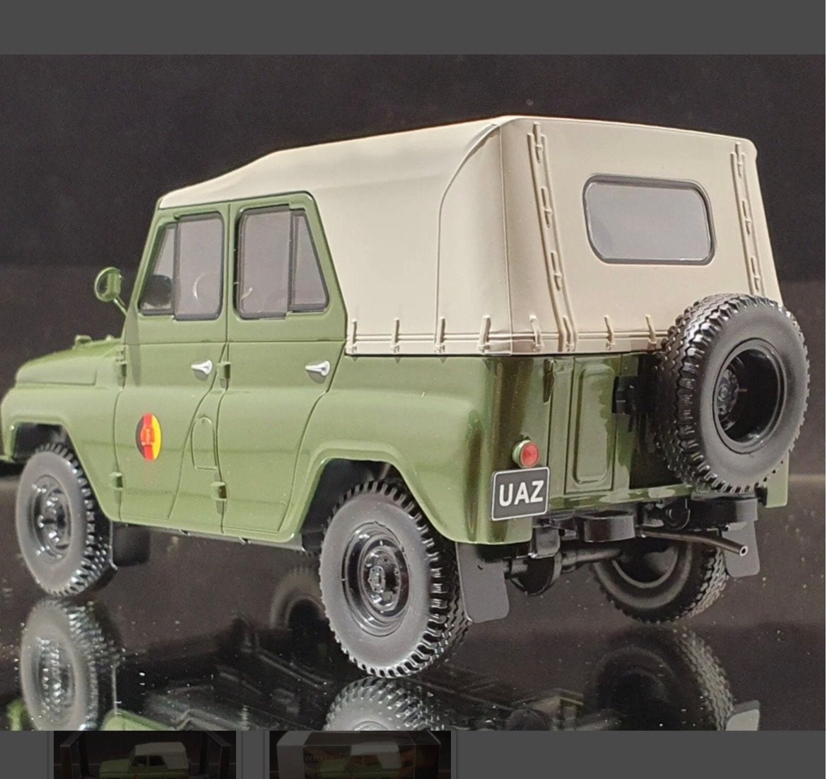 UAZ 469 NVA 1975 Whitebox 1:24 schaalmodel, Ophalen of Verzenden, Nieuw, Auto, Overige merken