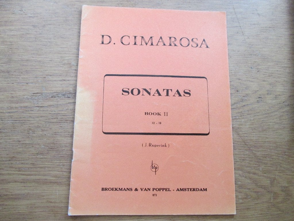 D. Cimarosa - Sonatas Boek II (12-18) bladmuziek, Gebruikt, Klassiek, Ophalen of Verzenden, Piano