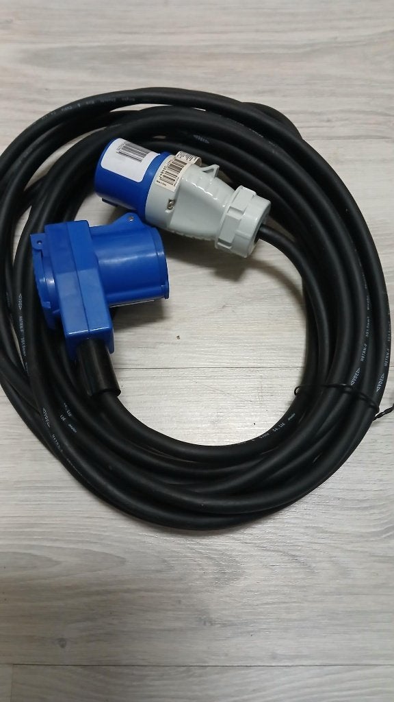 CEE verlengkabel 10M met inclusief Schuko stopcontact, Ophalen of Verzenden, Nieuw