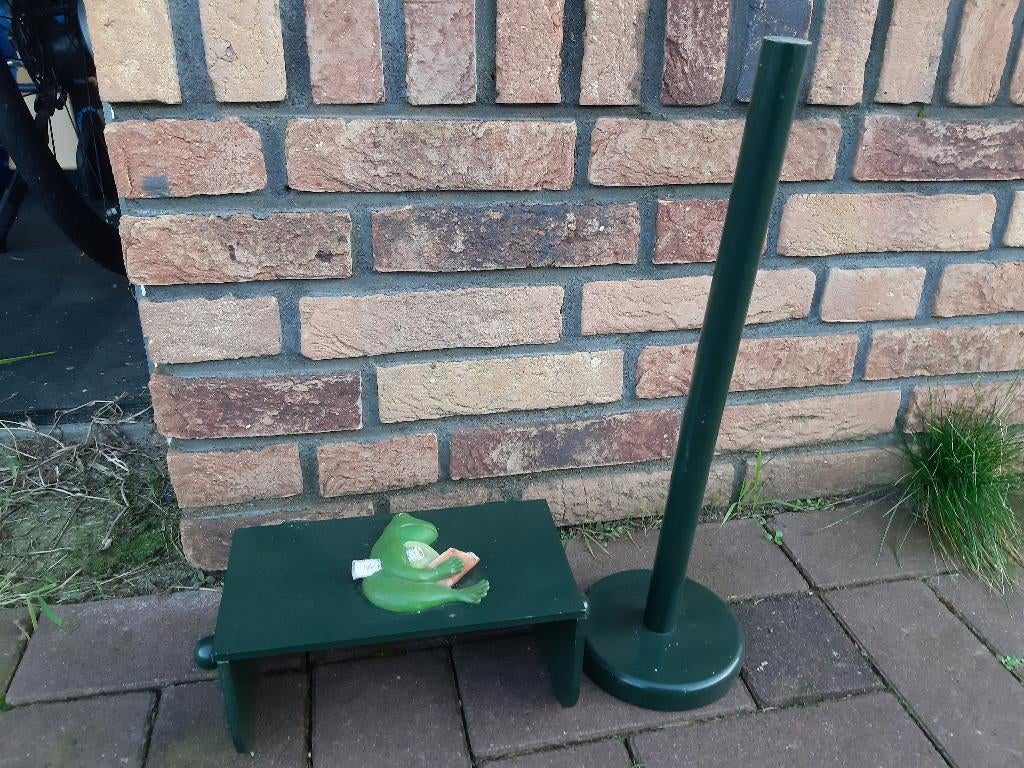 WC-rol houder Kikker, groen, Huis en Inrichting, Badkamer | Badtextiel en Accessoires, Ophalen of Verzenden, Gebruikt, Groen, Overige typen
