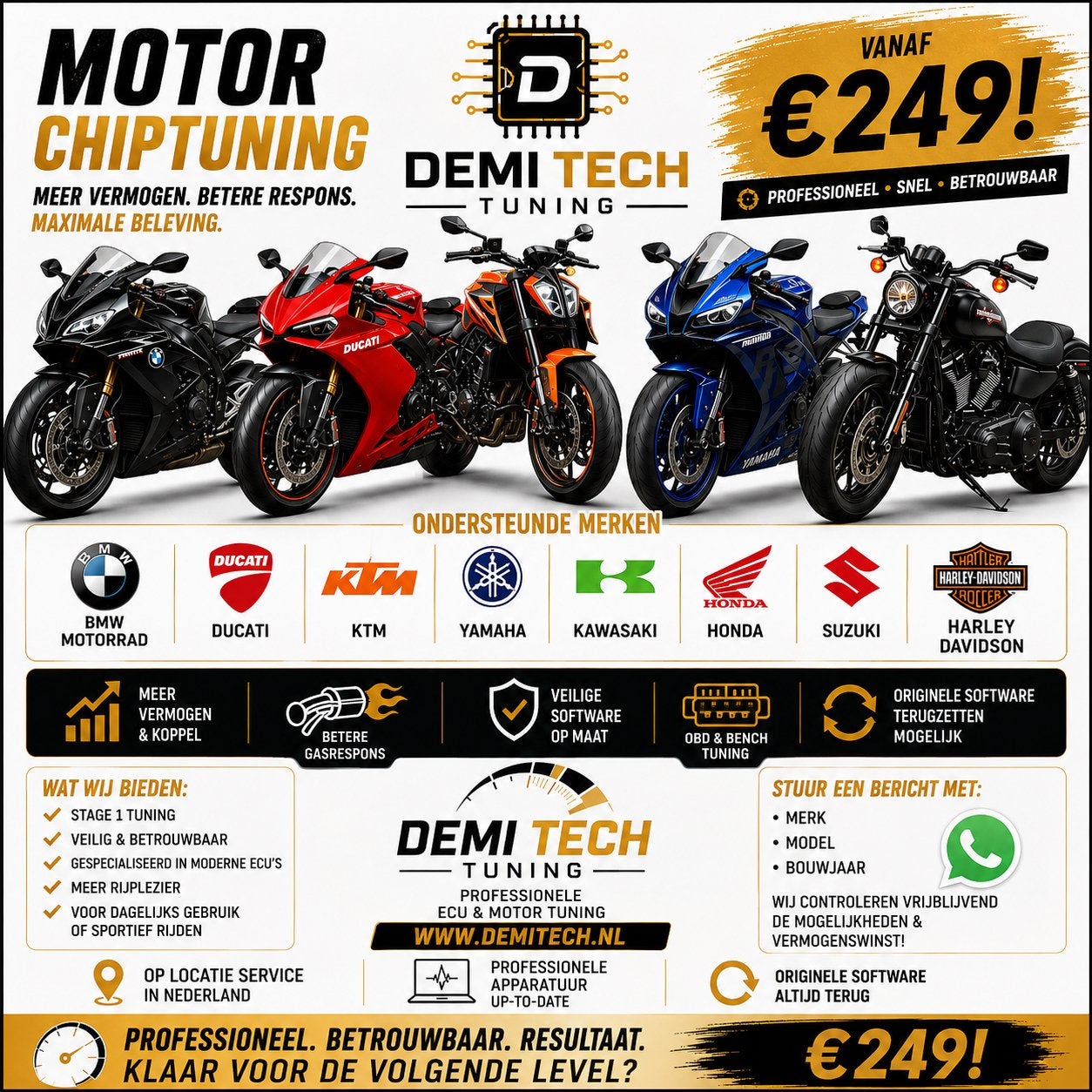 Chiptuning voor Motoren ECU Tuning, Ophalen