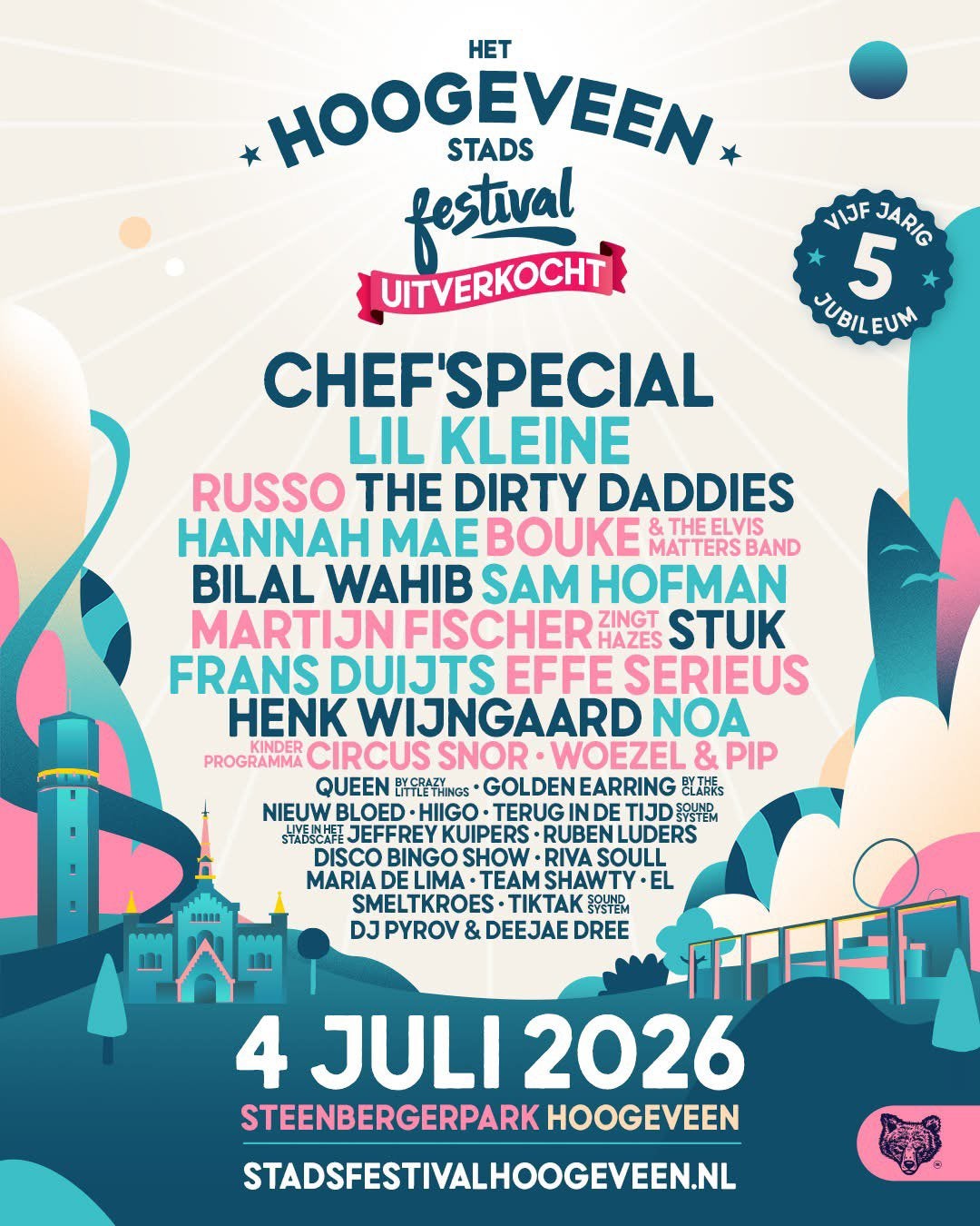 Ticket Stadsfestival Hoogeveen, Eén persoon