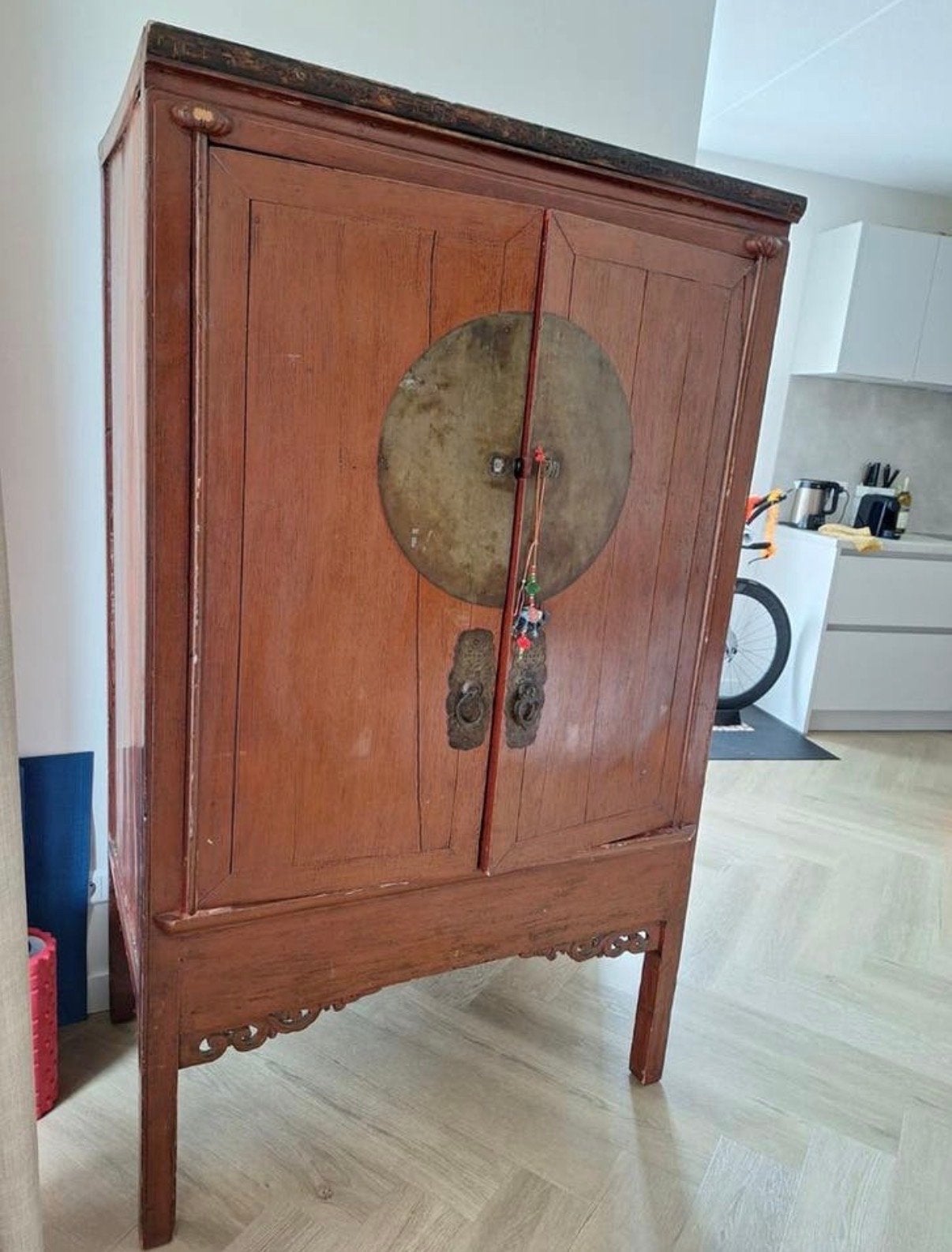 Antieke Chinese kast met certificaat van echtheid, Ophalen