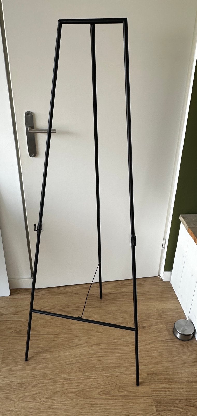 Luxe Zwarte Metalen Standaard / Welkomstbord Ezel, Ophalen, Zo goed als nieuw, Ezel