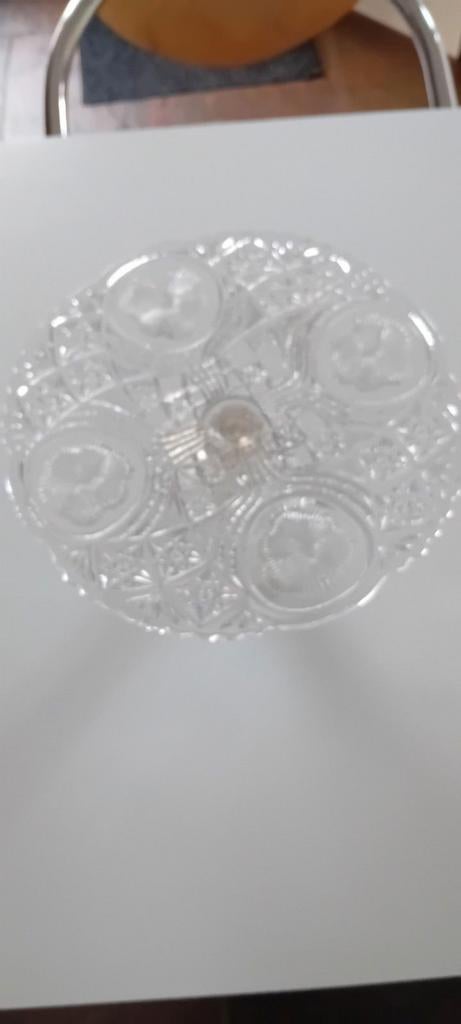 Vintage glazen taartschotel, Antiek en Kunst, Ophalen of Verzenden