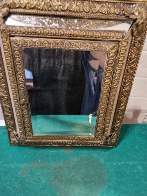 spiegelkast rococo met originele borstels messing, Ophalen of Verzenden, 'T Olde Gre-j, Info@toldegrej.nl, Endepoelstraat 20f Didam