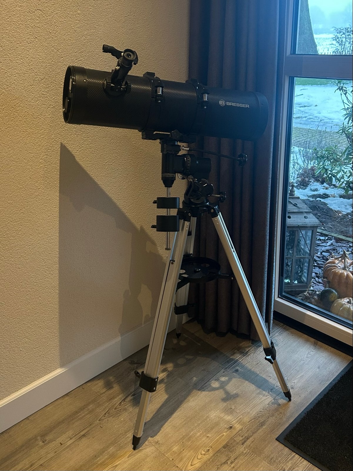 Bresser Pollux 150/1400 EQ3 Telescoop, Ophalen, 80 tot 200 mm, Met statief, Spiegeltelescoop (reflector)