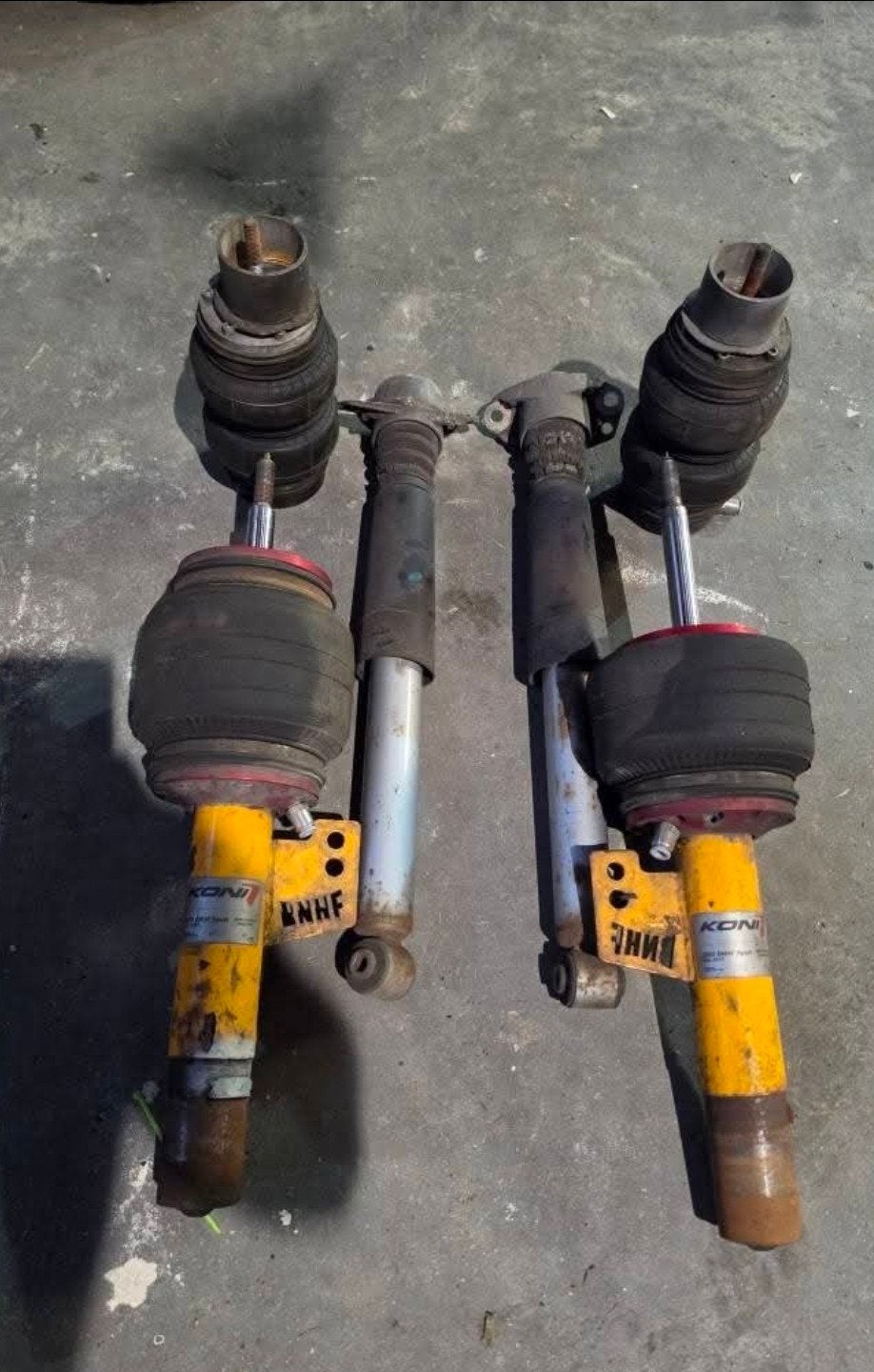 Airride poten Golf MK5 (aangepast voor MK4), Auto-onderdelen, Ophanging en Onderstel, Ophalen of Verzenden, Nieuw