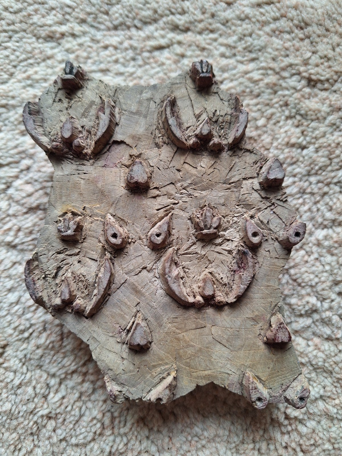 houten stempel, decoratief, Ophalen of Verzenden, Zo goed als nieuw, Bruin, Hout
