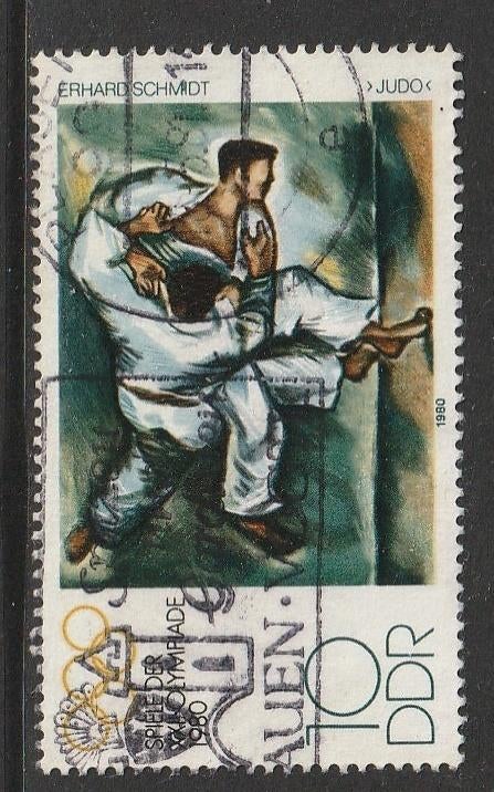 DDR 1980 2528 Olympiade Judo, Gest, Ophalen of Verzenden, DDR, Gestempeld