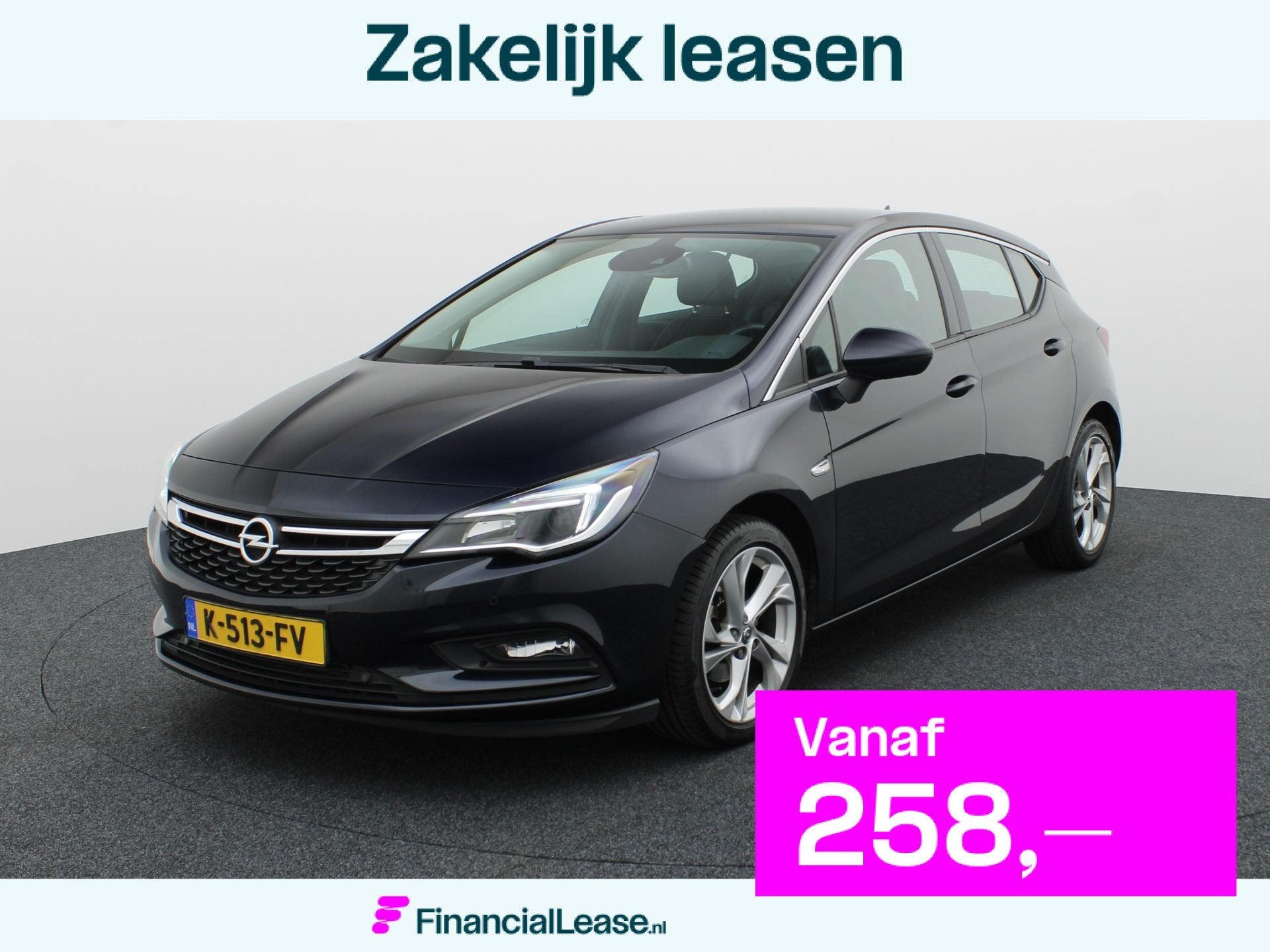 Opel Astra 1.4 Turbo Innovation | Navi | LMV | AGR Stoelen |, Gebruikt, Blauw, Grijs, Lease