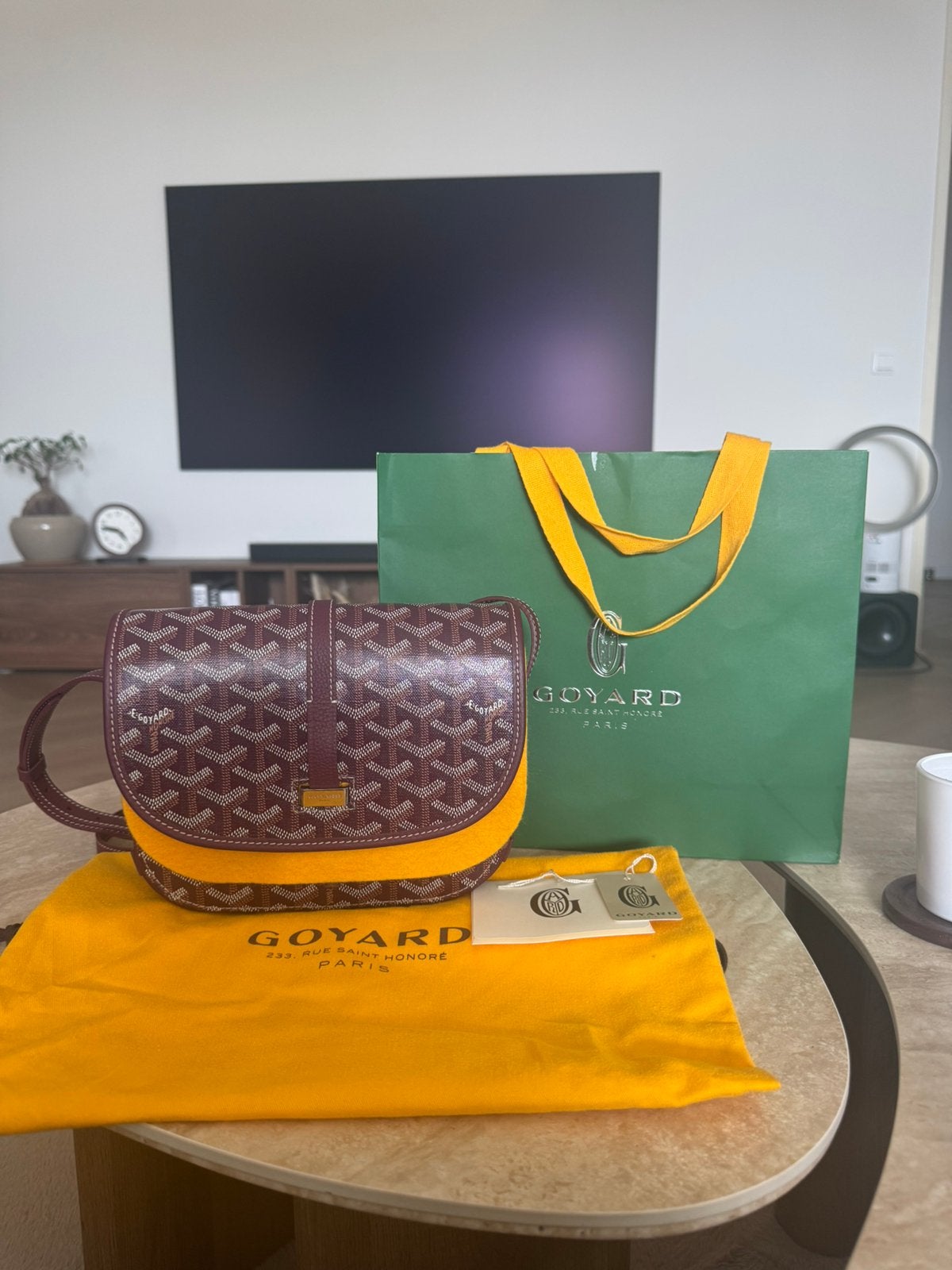 Goyard PM Messenger Bag Burgundy, Ophalen of Verzenden, Zo goed als nieuw, Rood