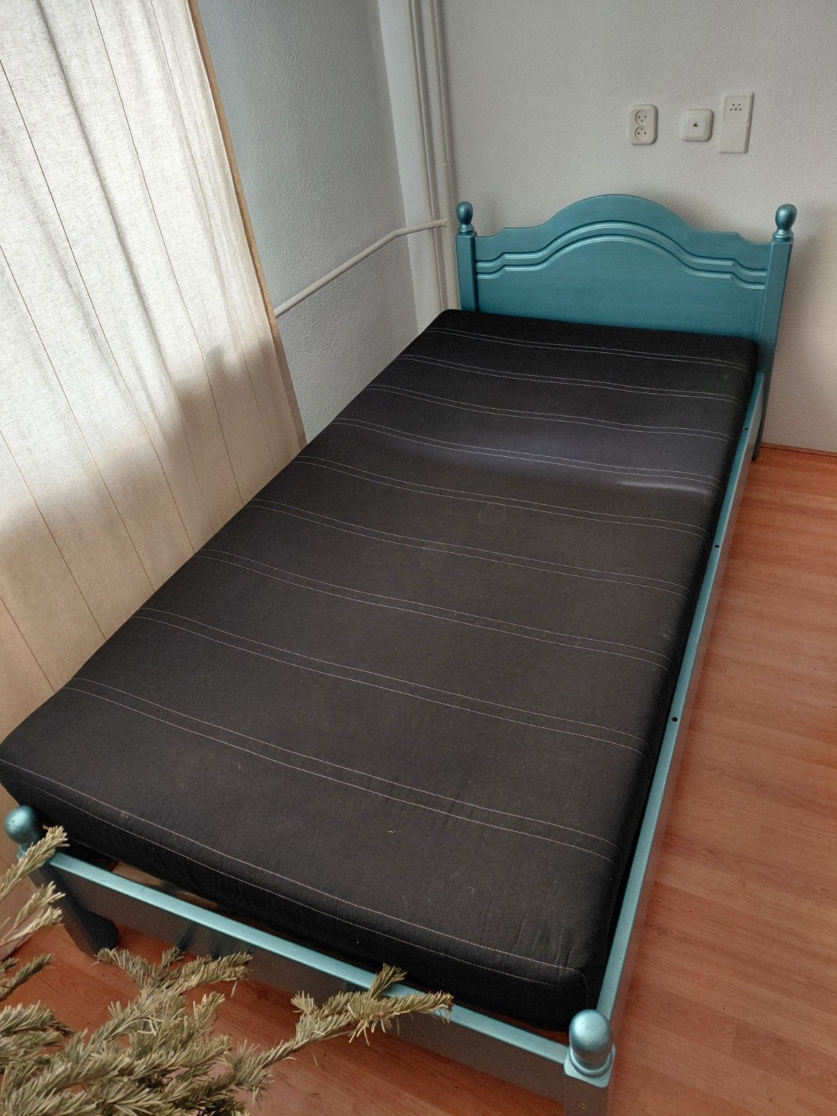 Bed 100x200 cm, 90 cm, Eenpersoons, Wit, Ophalen of Verzenden