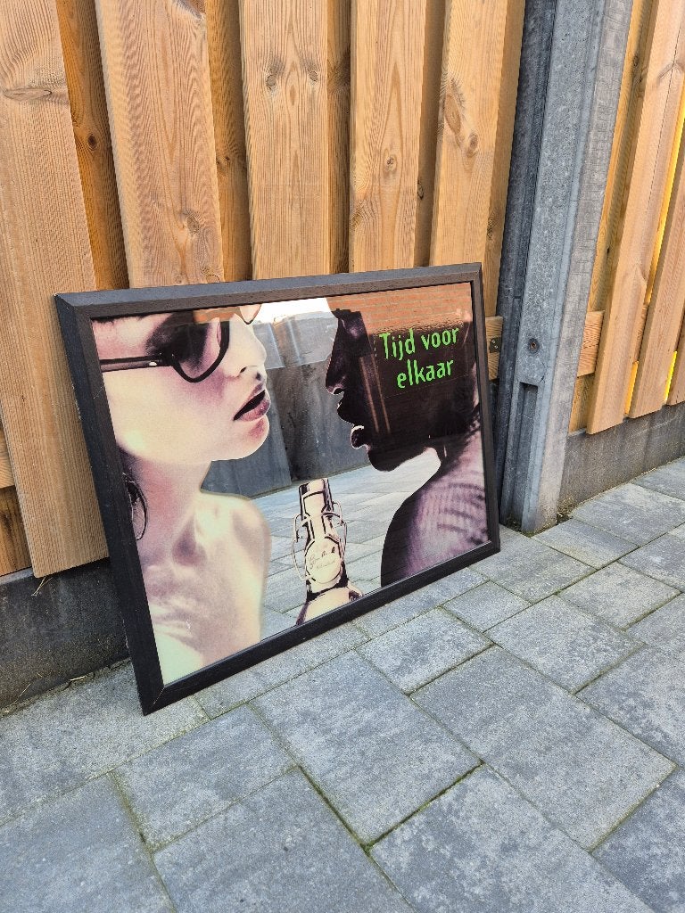 Grolsch spiegel, Ophalen, Gebruikt, Reclamebord, Plaat of Schild, Grolsch