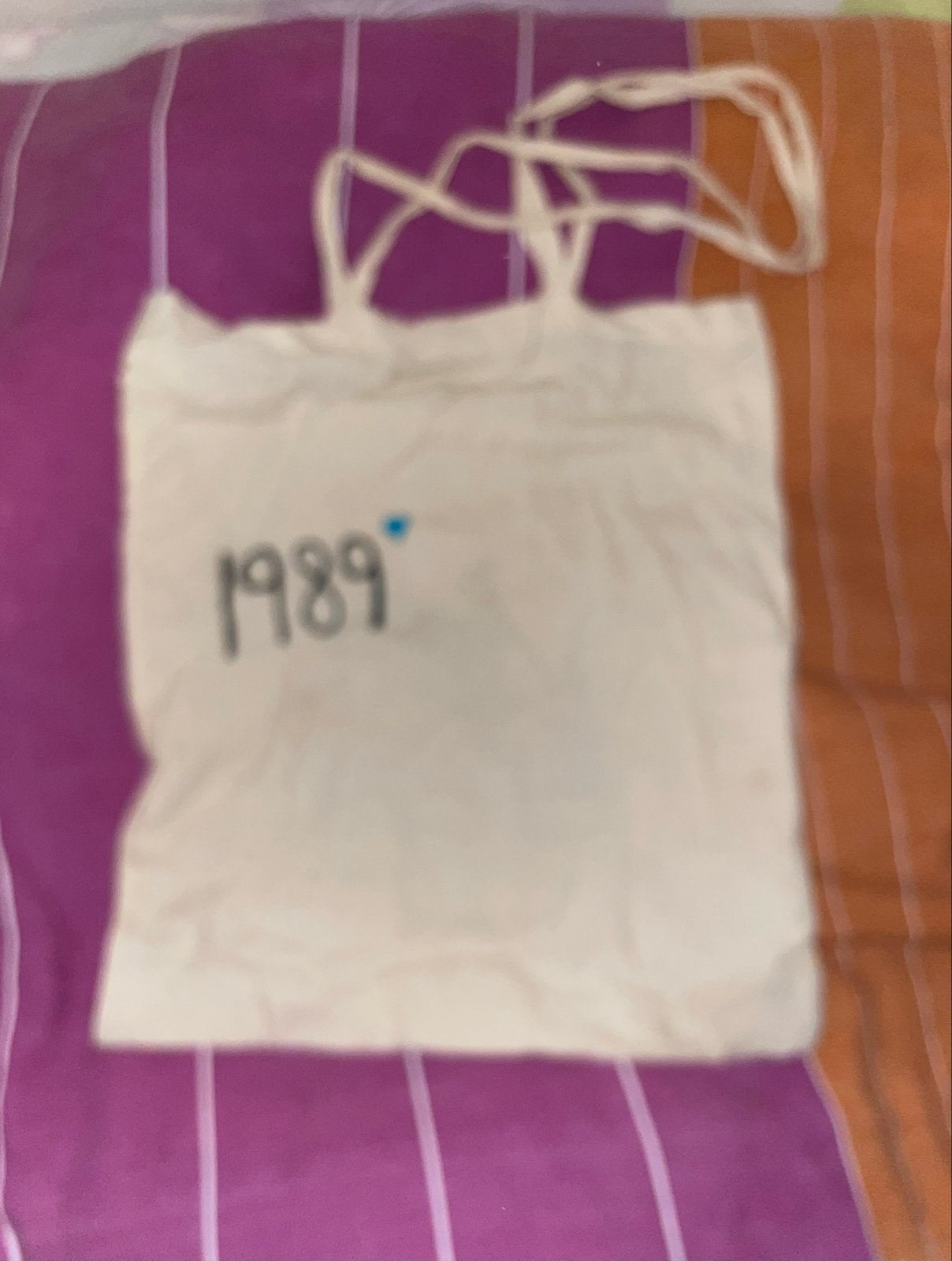 Taylor Swift 1989 tote bag, Ophalen of Verzenden, Zo goed als nieuw, Wit, Shopper