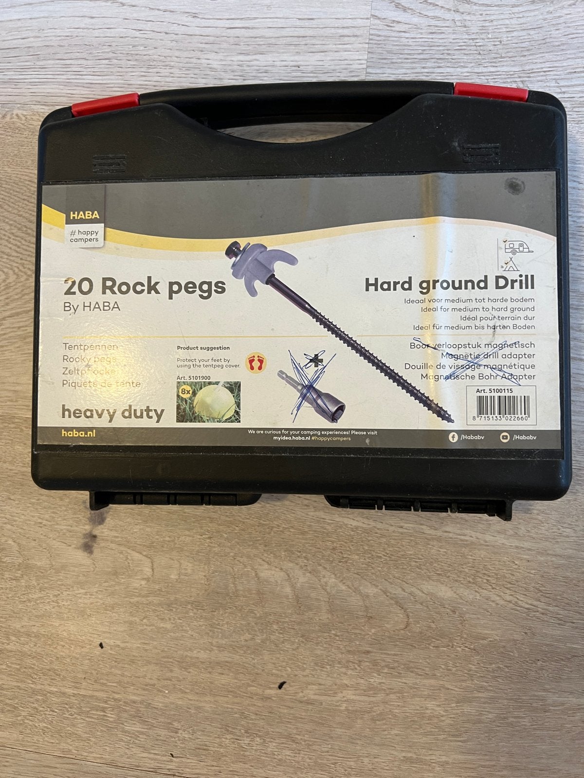 HABA 20 Rock Pegs Hard Ground Drill, Ophalen, Gebruikt