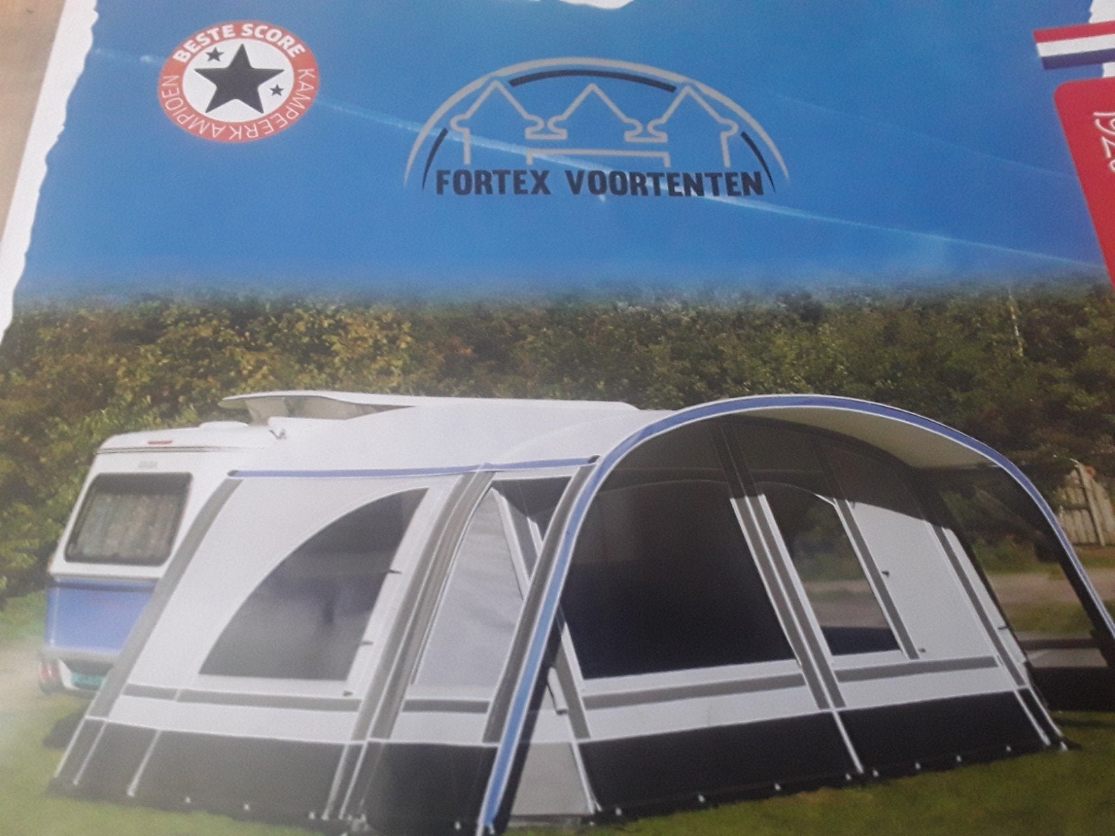FORTEX ARONDE VOORTENT/LUIFEL past aan Silver Mini Freestyle, Caravans en Kamperen, Tenten, Ophalen