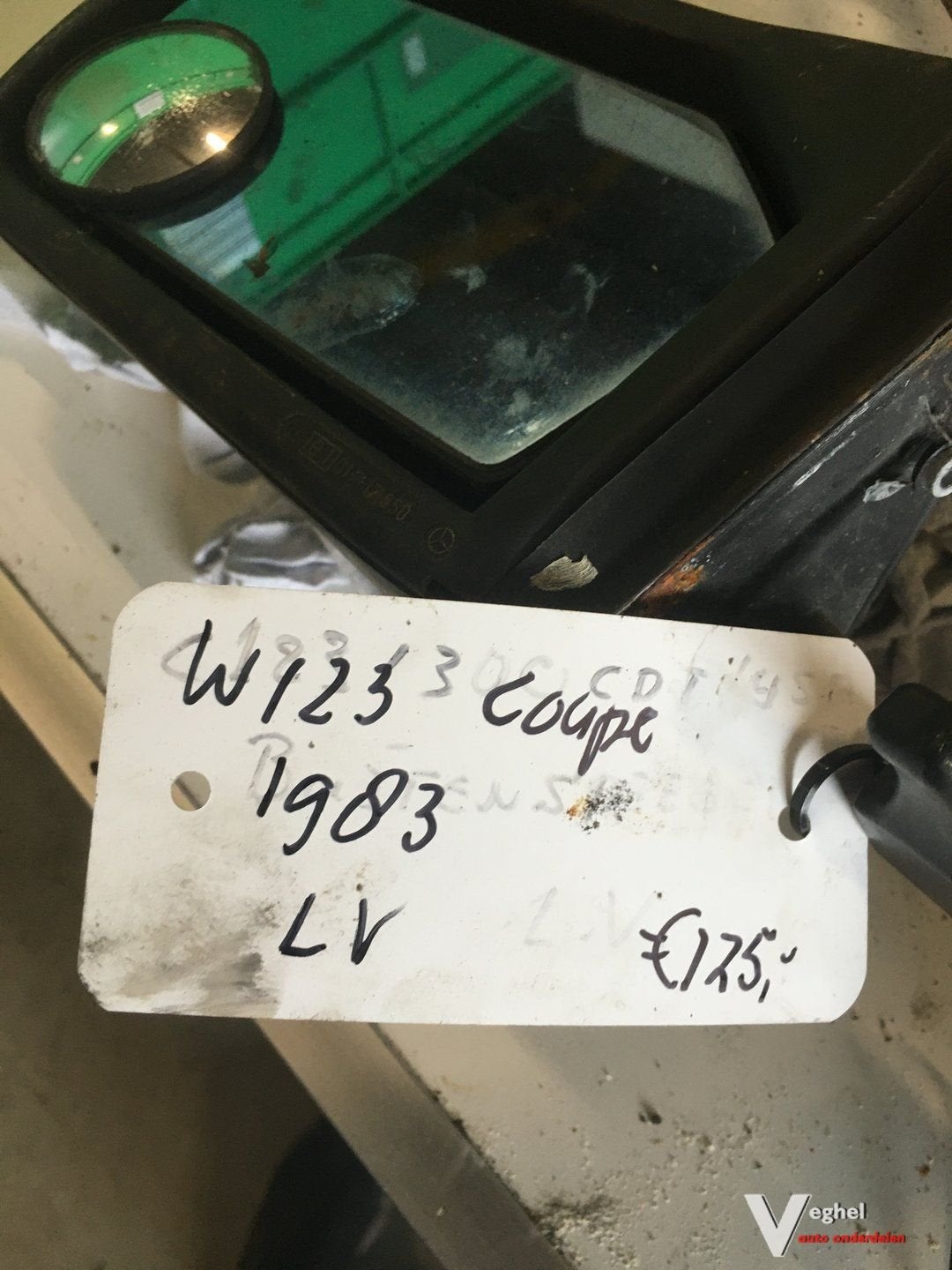 Mercedes W123 coupe 1983 Buitenspiegel links Handbediend, Auto-onderdelen, Spiegels, Gebruikt, -, -, Ophalen of Verzenden