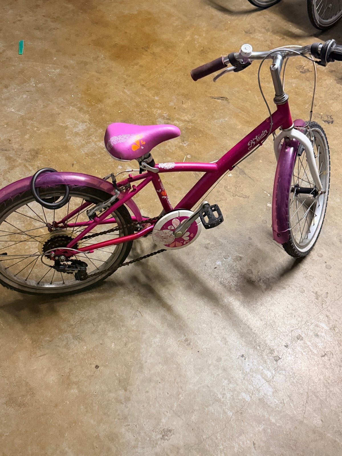 Meisjes fiets-  55 euro, Ophalen, Gebruikt, Velgrem, Handrem