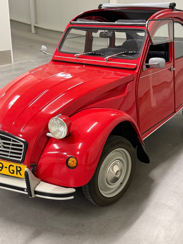 Citroën 2CV 0.6 Club 1986 Rood als nieuw, Voorwielaandrijving, 602 cc, 2CV, Origineel Nederlands