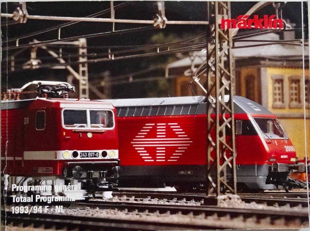 Marklin catalogus Totaal-programma 1993/1994, Wisselstroom, Zo goed als nieuw, Analoog, Märklin
