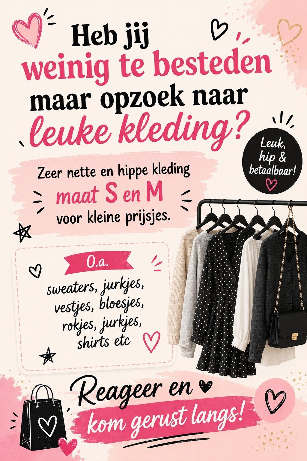 Diverse kledingstukken voor kleine prijsjes maat S&M, Ophalen, Zo goed als nieuw, Maat 38/40 (M)