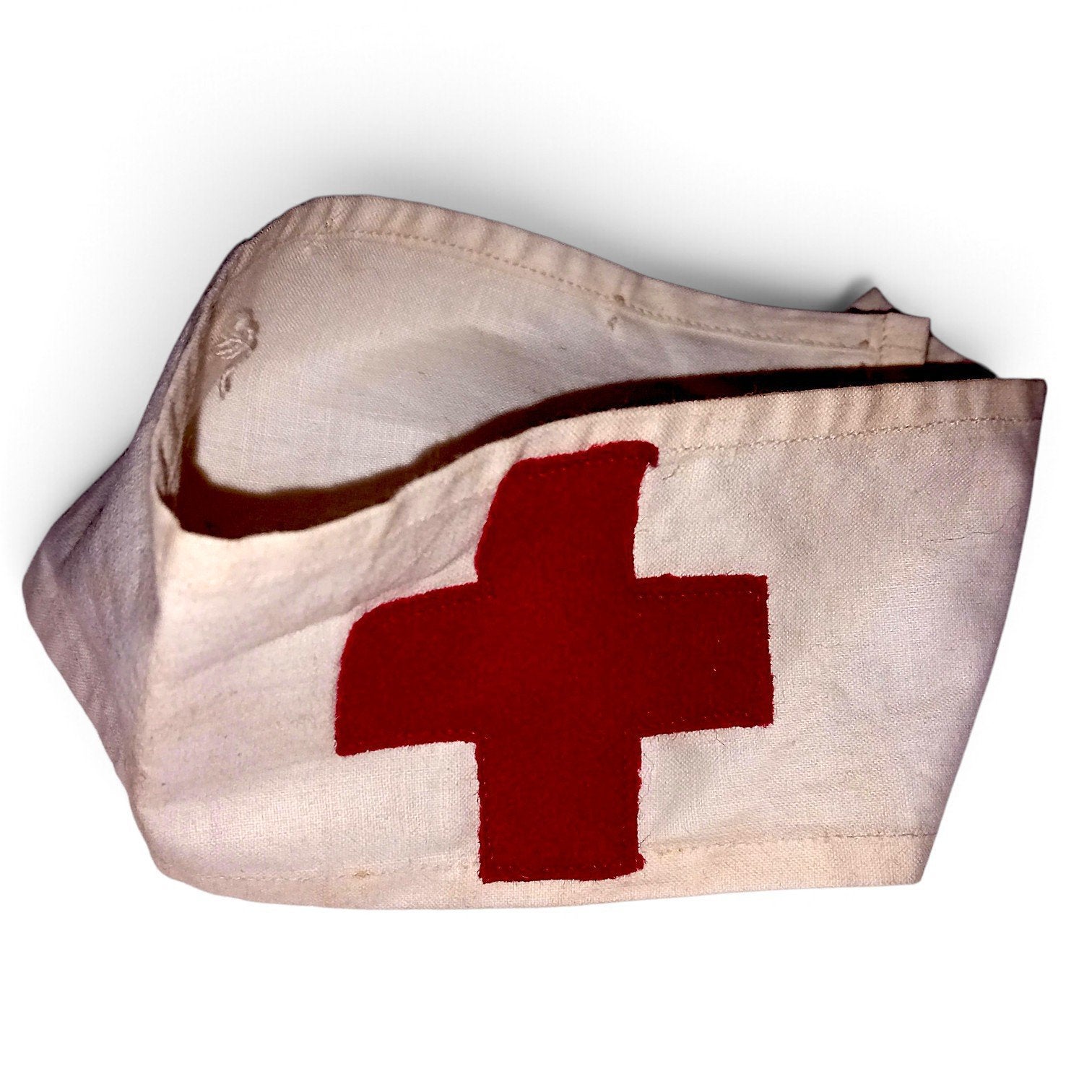​WWII Rode Kruis Armband Authentiek  Militair Gestempeld WW2, Ophalen of Verzenden, Landmacht, Duitsland, Embleem of Badge