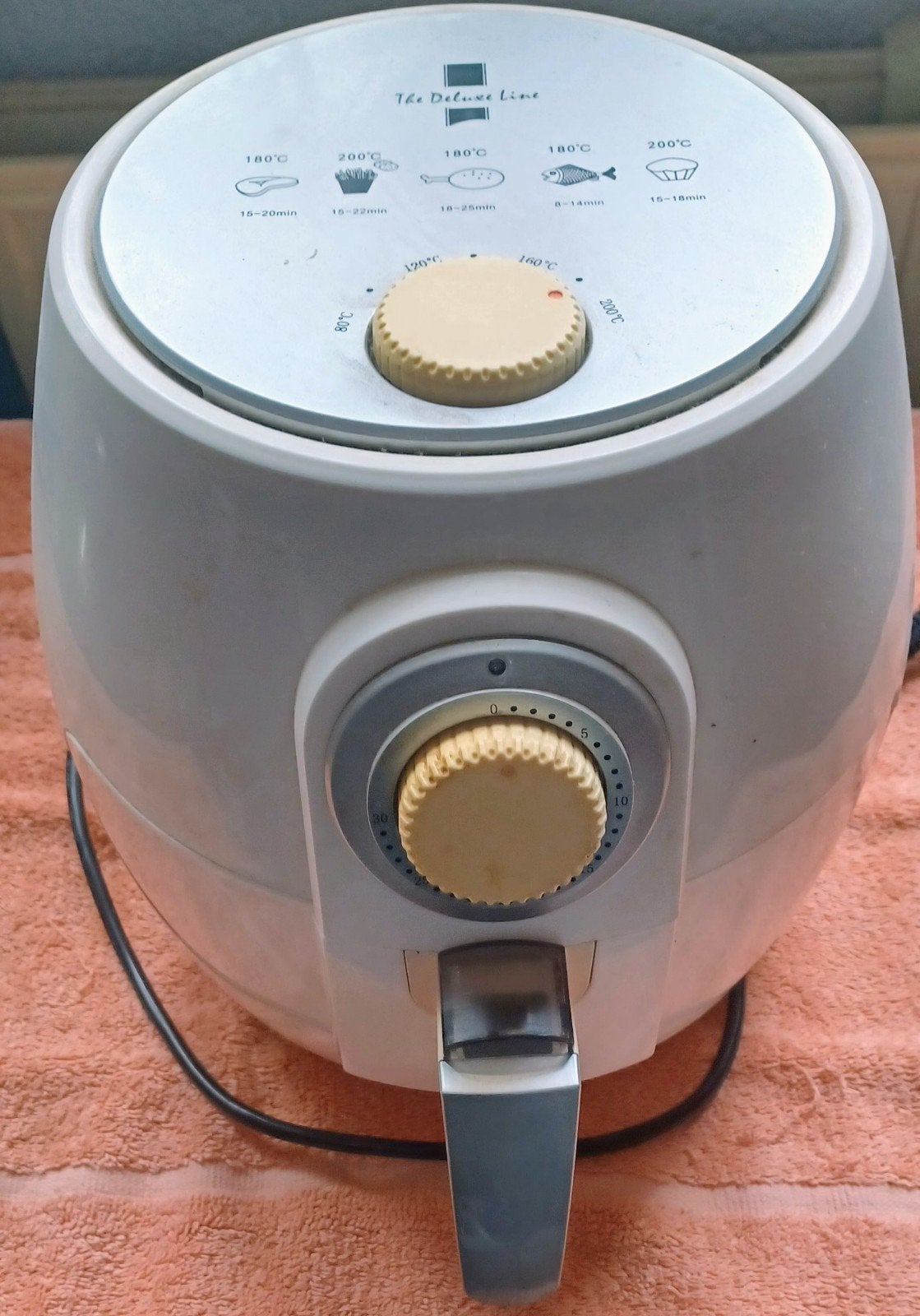 The Deluxe Line XL Airfryer 2 Liter, Ophalen of Verzenden, Gebruikt, Airfryer XL, 1000 t/m 1499 gram