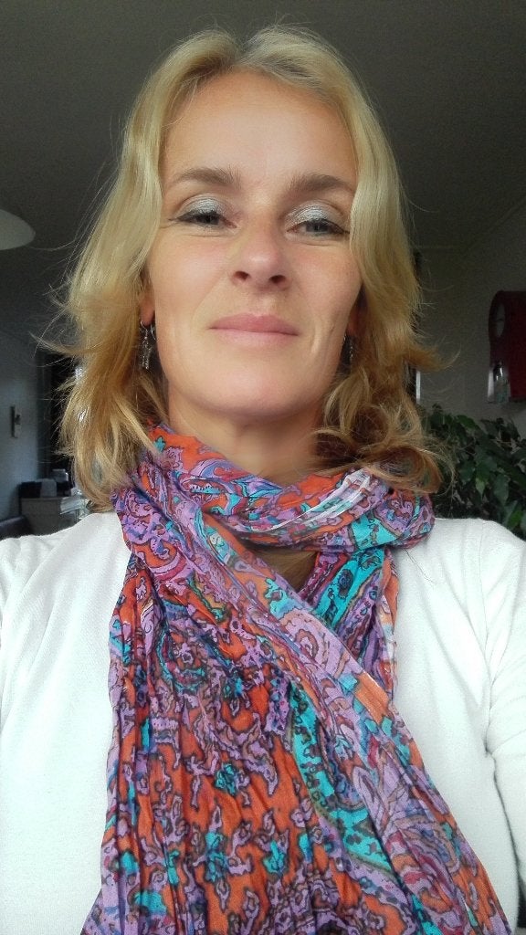 Nieuwe katoenen sjaal met print veelkleurig 155x52 cm, Ophalen of Verzenden, Nieuw, Maat 46/48 (XL) of groter, Sjaal