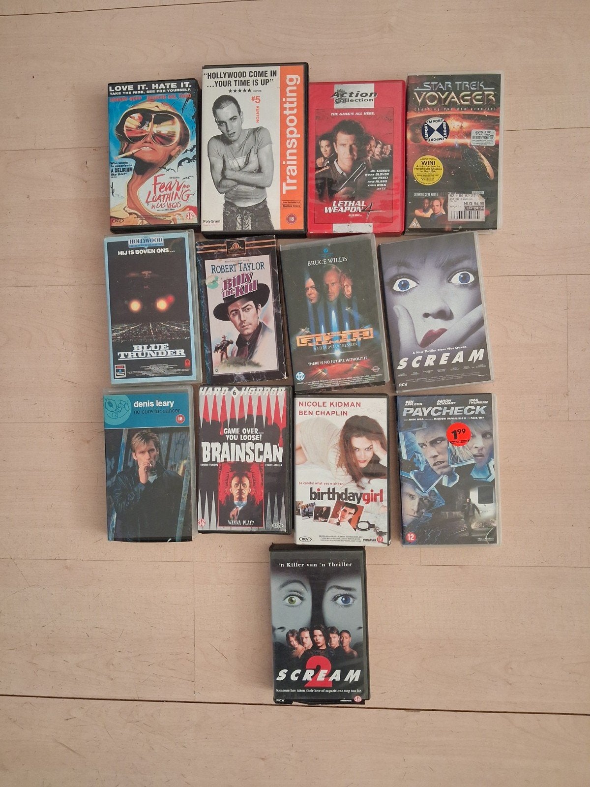 Collectie VHS-films: Actie, Horror, Drama en meer, Vanaf 16 jaar, Overige genres, Ophalen of Verzenden, VHS
