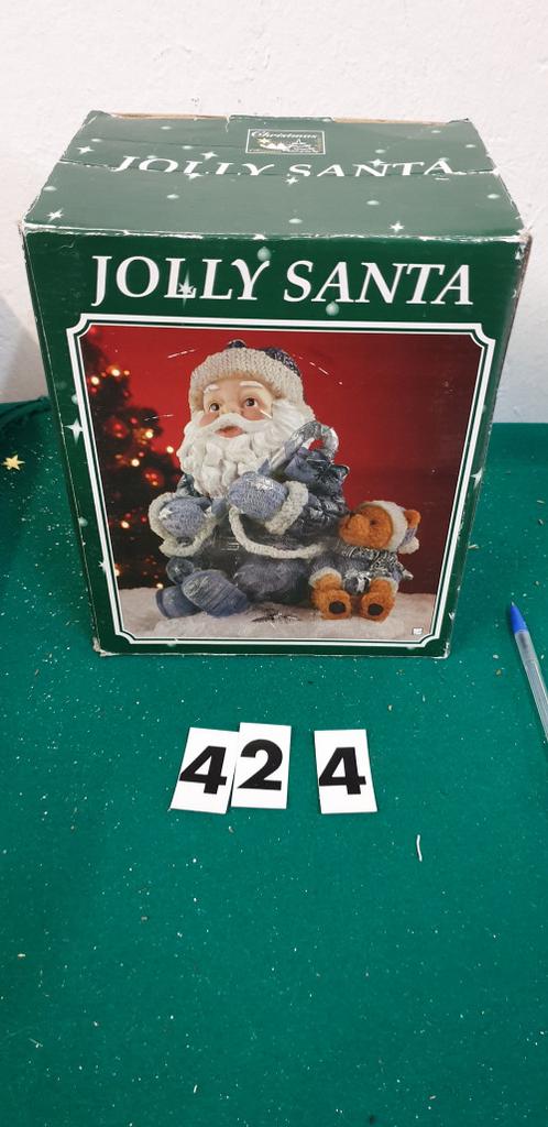 424 ] kerstbeeld jolly santa keramiek, Diversen, Ophalen of Verzenden, 'T Olde Gre-j, Info@toldegrej.nl, Endepoelstraat 20f Didam