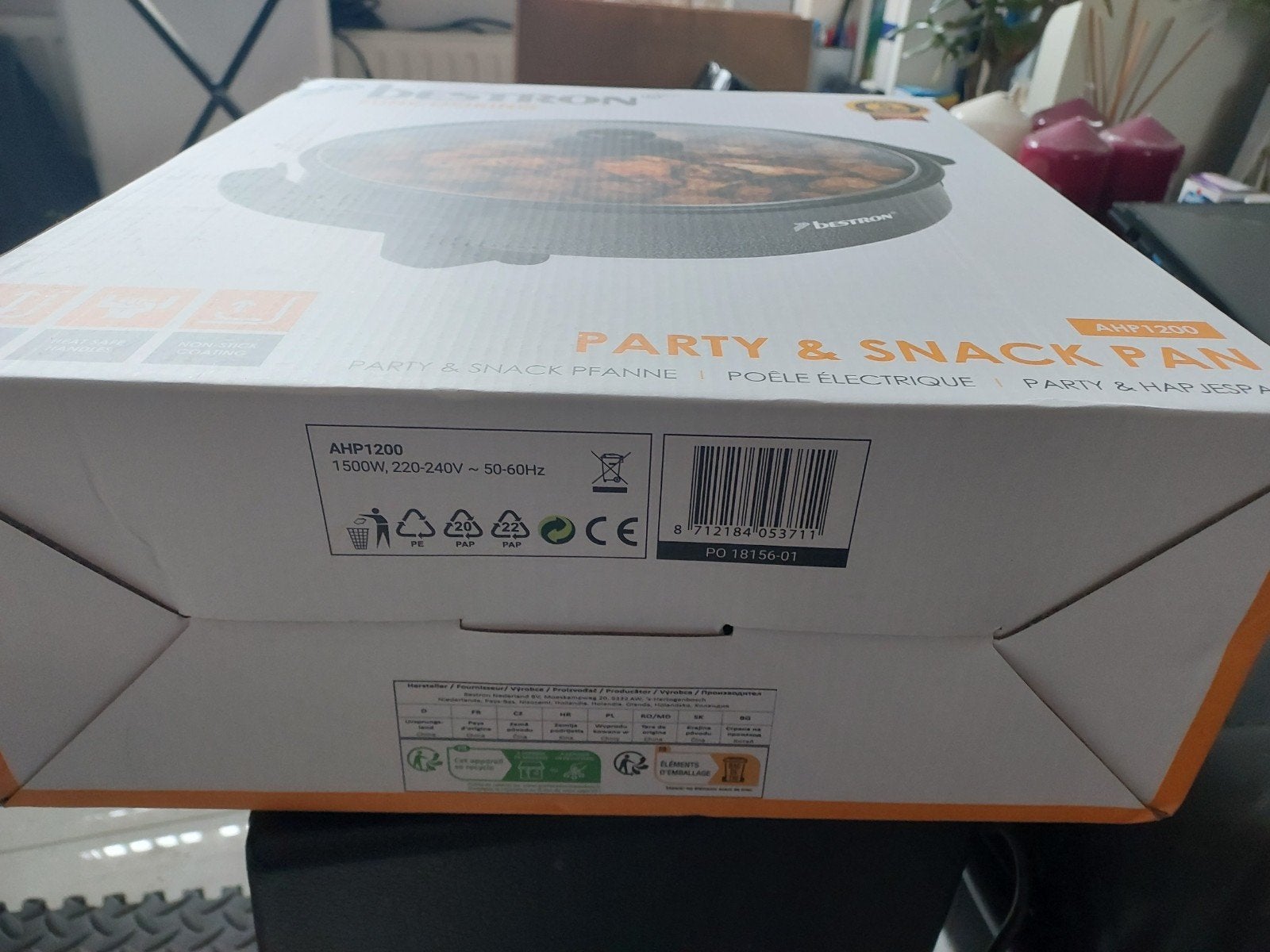 Bestron Party & Snack Pan AHP1200 - Splinternieuw, Ophalen of Verzenden