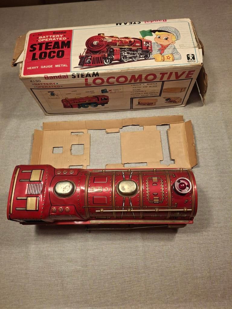 Blikken speelgoed locomotief, Antiek en Kunst, Antiek | Speelgoed, Ophalen of Verzenden