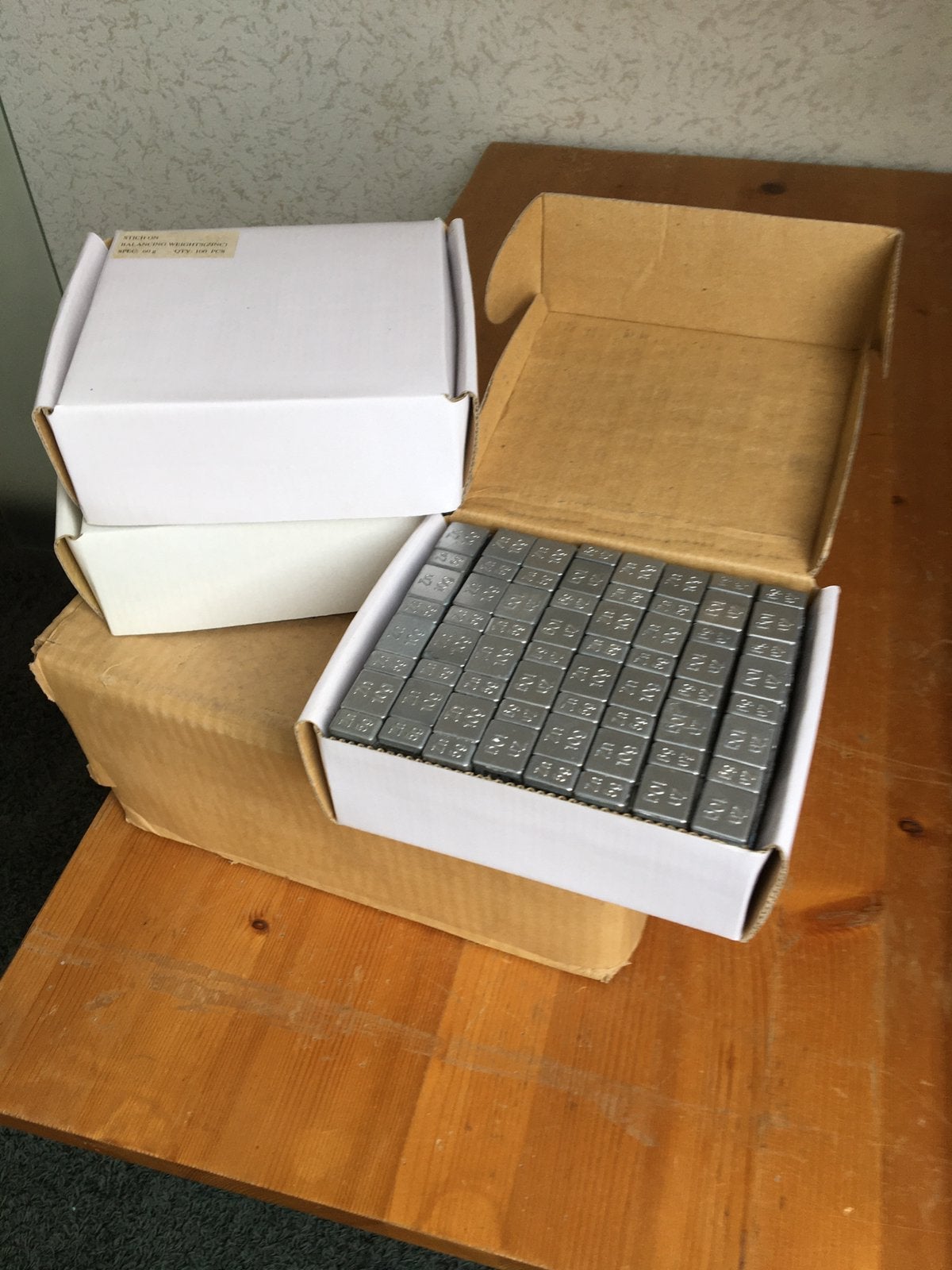 Plaklood plakzink/ balanceer Plaklood zink, Ophalen, Zo goed als nieuw, 10 inch, Wit