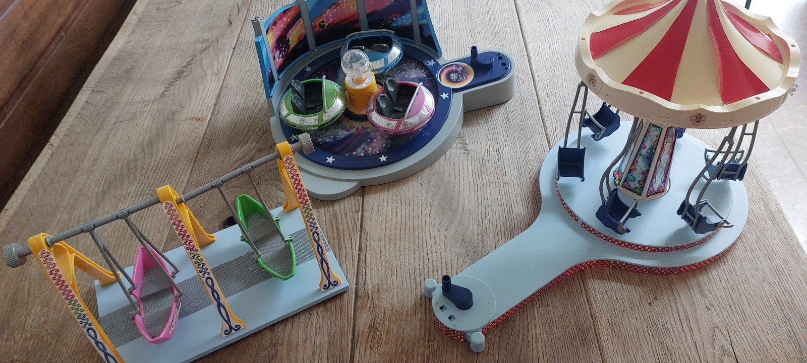 Playmobil Kermis: Draai/Zweefmolen, Schommel en breakdance, Gebruikt, Complete set, Overige typen, Ophalen of Verzenden