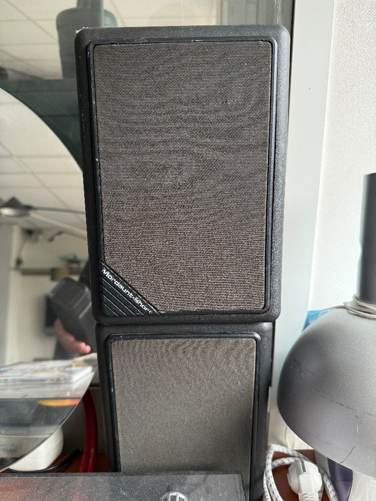 2x Mordaunt Short CS1 compact boekenplank speakers, Ophalen, Zo goed als nieuw, 60 tot 120 watt, Mordaunt Short