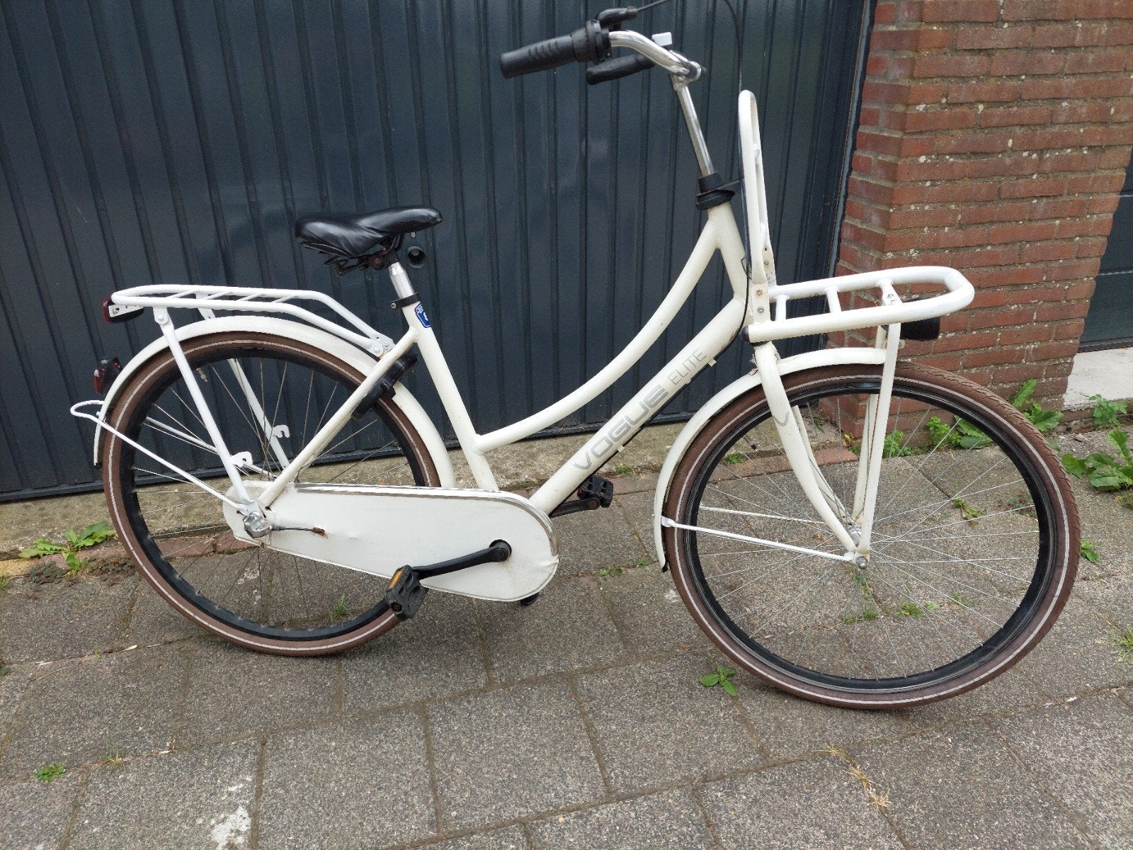 nette omafiets vogue elite 3 versnellingen, Fietsen en Brommers, Ophalen, Terugtraprem, Versnellingen, Zo goed als nieuw
