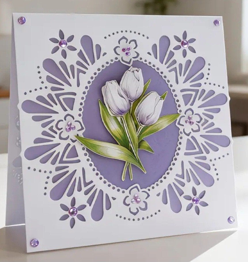Nieuw  Snijmal frame bloem, Hobby en Vrije tijd, Kaarten | Zelf maken, Ophalen of Verzenden, Nieuw, Overige thema's, Pons of Mal