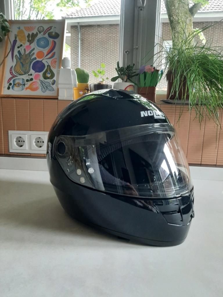 Nolan integraalhelm zwart maat M, Motoren, Kleding | Motorhelmen, M, Nolan, Ophalen of Verzenden, Integraalhelm