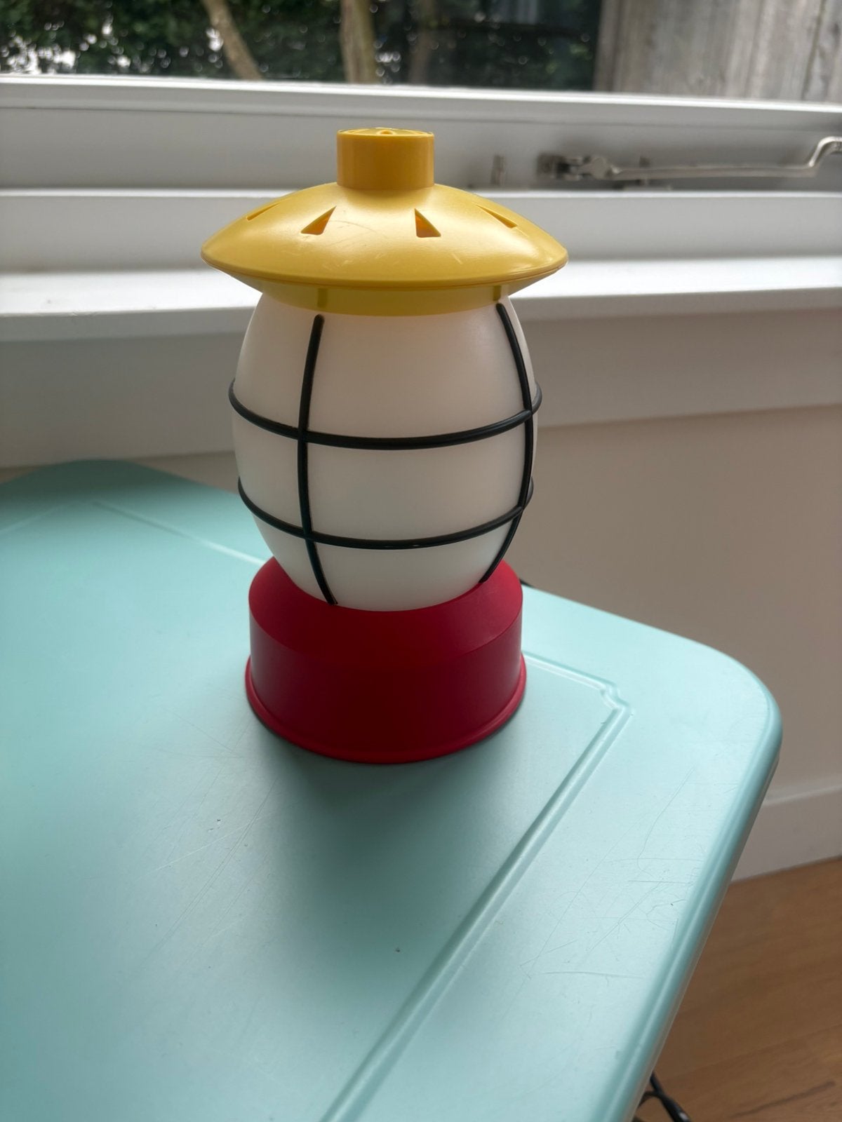 Vintage IKEA Mammut / Flagship Tafellamp, Jaren '90, Kunststof, Ophalen of Verzenden, Zo goed als nieuw, Rood